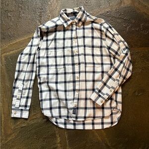 Abercrombie and fitch boyfriend plaid long sleeve down shirt
